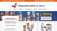 Desktop Screenshot of fusiblesdelnorte.com